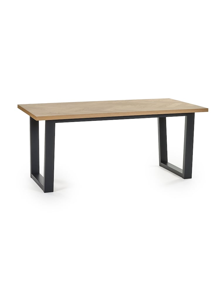 Julian Bowen Black Hilton Dining Table - Image 2 of 6