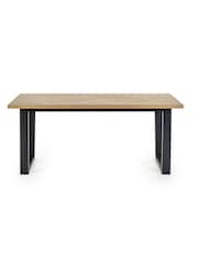 Julian Bowen Black Hilton Dining Table - Image 3 of 6