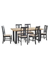 Julian Bowen Black Hilton Dining Table - Image 4 of 6
