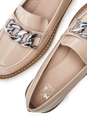 Moda In Pelle Evella Chunky Chain Trim Loafers - Image 4 of 4
