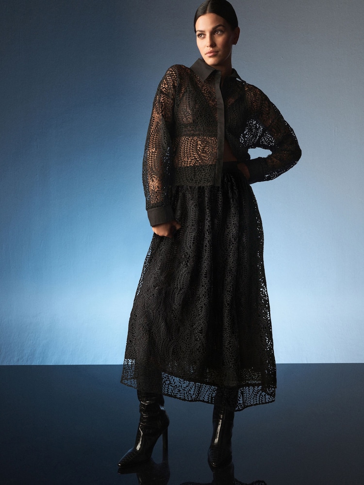Black Lace Shirt - Image 2 of 6