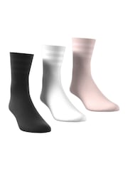 adidas Originals Black/White/Nude Collective Power Mid Cut Crew Length Socks 3 Pack - Image 4 of 9