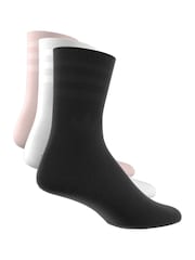 adidas Originals Black/White/Nude Collective Power Mid Cut Crew Length Socks 3 Pack - Image 5 of 9