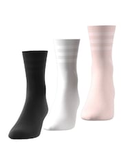 adidas Originals Black/White/Nude Collective Power Mid Cut Crew Length Socks 3 Pack - Image 9 of 9