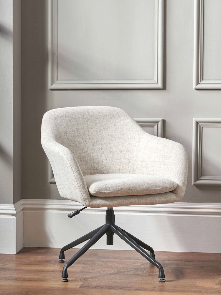 Pacific Grey Pebble Linen Mix Swivel Rise and Fall Chair - Image 1 of 6 Pacific Grey Pebble Linen Mix Swivel Rise and Fall Chair - Image 1 of 6