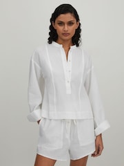 Bondi Born Hastings Relaxed Cotton Blend Shirt - Image 1 of 5
