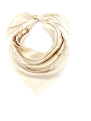 COACH Tabby Printed Silk Square White Scarve - Image 1 of 4