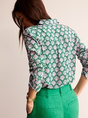 Boden Green Sienna Silk Shirt - Image 3 of 5