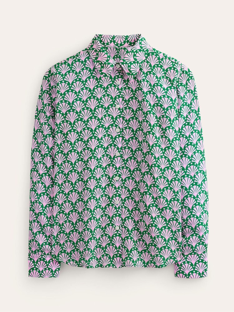 Boden Green Sienna Silk Shirt - Image 5 of 5