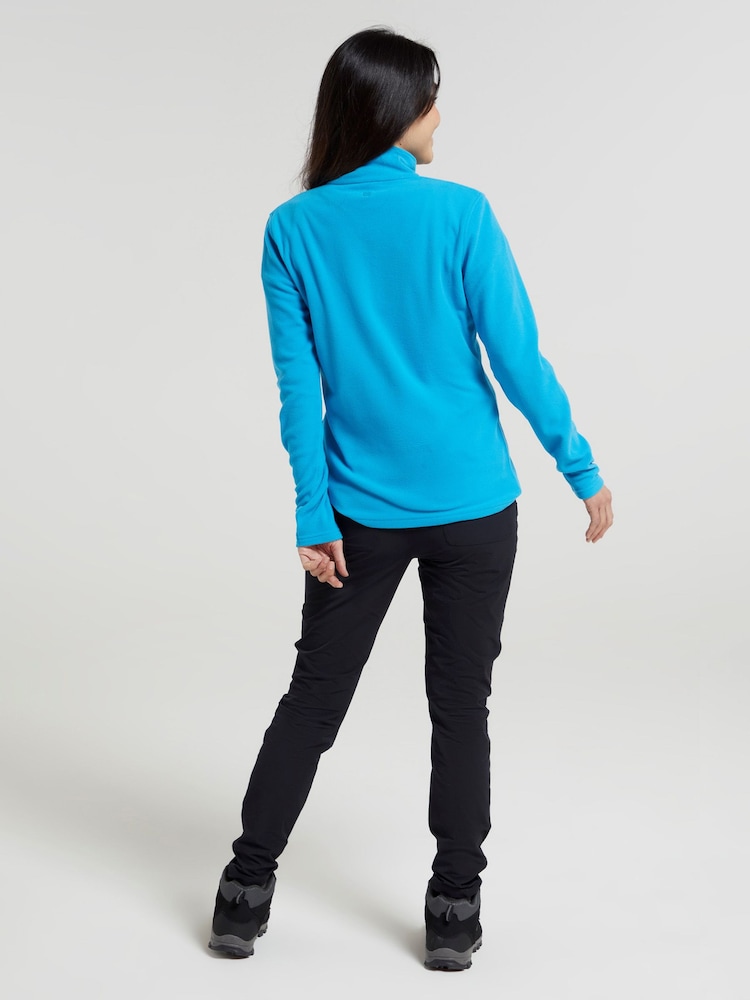 Mountain Warehouse Light Blue Womens Camber Half-Zip Fleece - Image 2 of 5 Mountain Warehouse Light Blue Womens Camber Half-Zip Fleece - Image 2 of 5