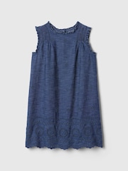 Gap Blue DÔEN Eyelet Denim Dress (Kids) - Image 4 of 4