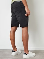 Threadbare Grey Turn Up Denim Shorts - Image 2 of 4