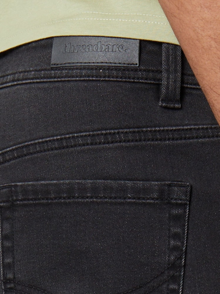 Threadbare Grey Turn Up Denim Shorts - Image 4 of 4