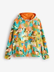 Never Fully Dressed Bright Hope Orange Print Windbreaker Jacket - Image 5 of 5