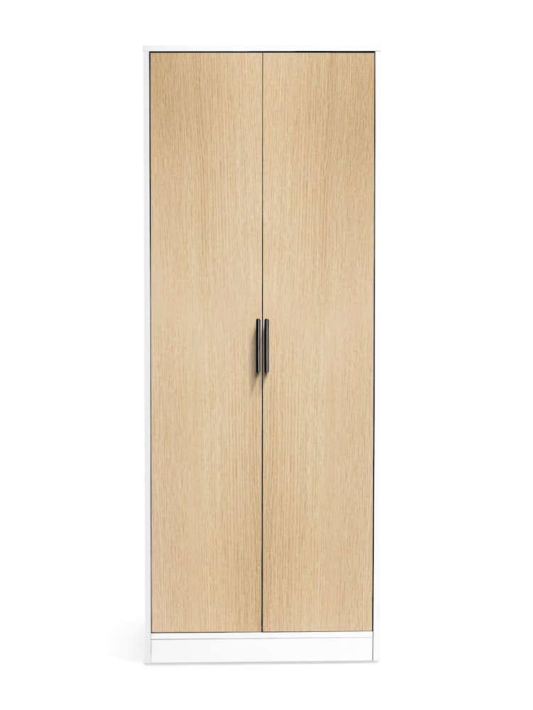Julian Bowen White Alba Double Wardrobe - Image 1 of 4