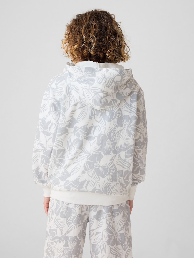 Gap White Oversized Logo Print Hoodie (4-13yrs) - Image 2 of 5