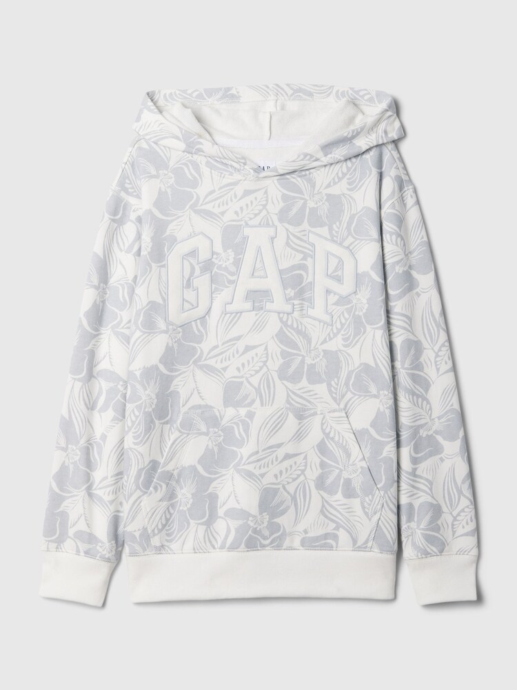 Gap White Oversized Logo Print Hoodie (4-13yrs) - Image 5 of 5