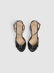 Leather Open-Toe Heels - Image 2 of 4