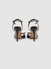 Leather Open-Toe Heels - Image 3 of 4