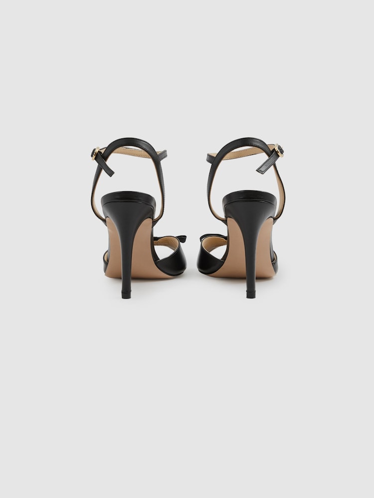 Leather Open-Toe Heels - Image 3 of 4