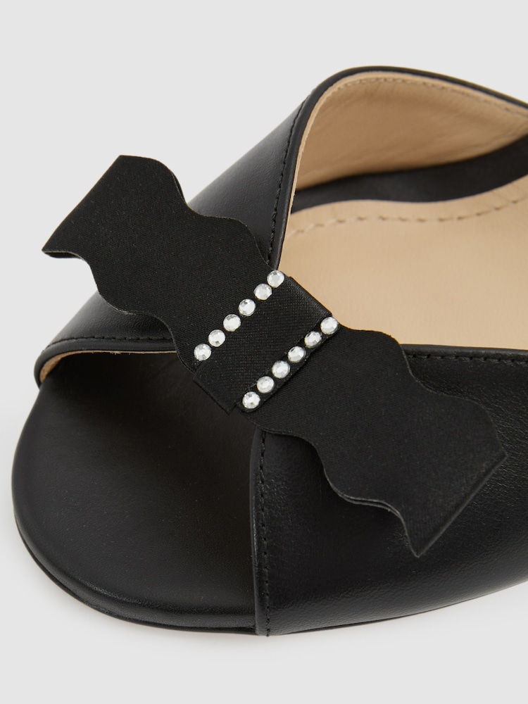 Leather Open-Toe Heels - Image 4 of 4