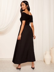 Friends Like These 2in1 Jersey Woven Mixed Bardot Midaxi Dress - Изображение 4 из 4