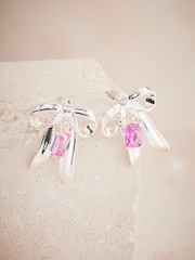 Cath Kidston Silver Tone Bow Earrings - Image 2 of 8