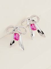 Cath Kidston Silver Tone Bow Earrings - Image 3 of 8
