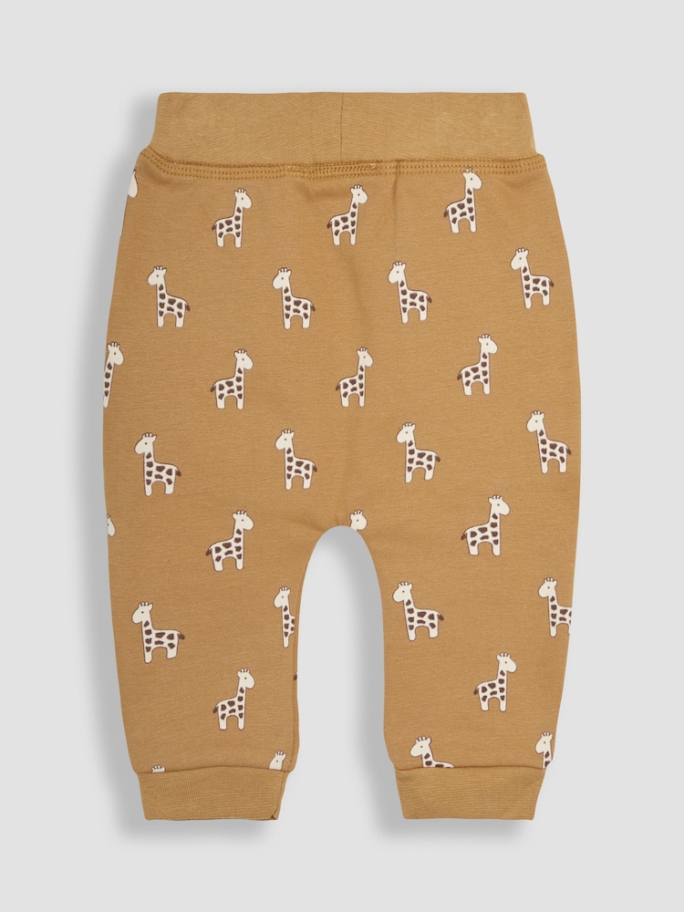 JoJo Maman Bébé Brown Baby Giraffe Hooded Set 3 Piece - Image 5 of 10