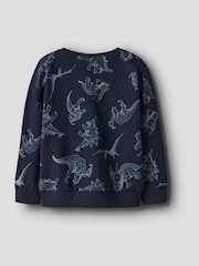 Name It Blue Dinosaur Printed Sweatshirt - Image 2 of 2