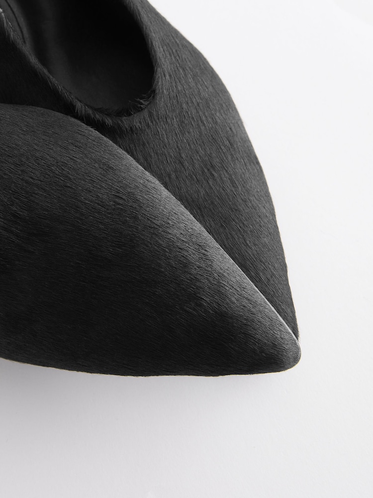 Negro - Zapatos de cuero y tacón bajo cuadrado en punta Forever Comfort® - Imagen 4 de 4 Negro - Zapatos de cuero y tacón bajo cuadrado en punta Forever Comfort® - Imagen 4 de 4