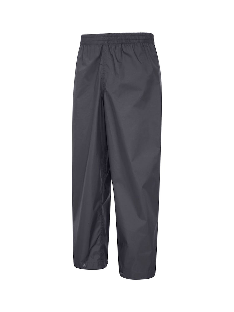 Mountain Warehouse Grey Pakka Kids Waterproof Over Trousers - Image 3 of 5