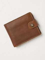 FatFace Tan Brown Multi Compartment Leather Wallet - Image 1 of 2