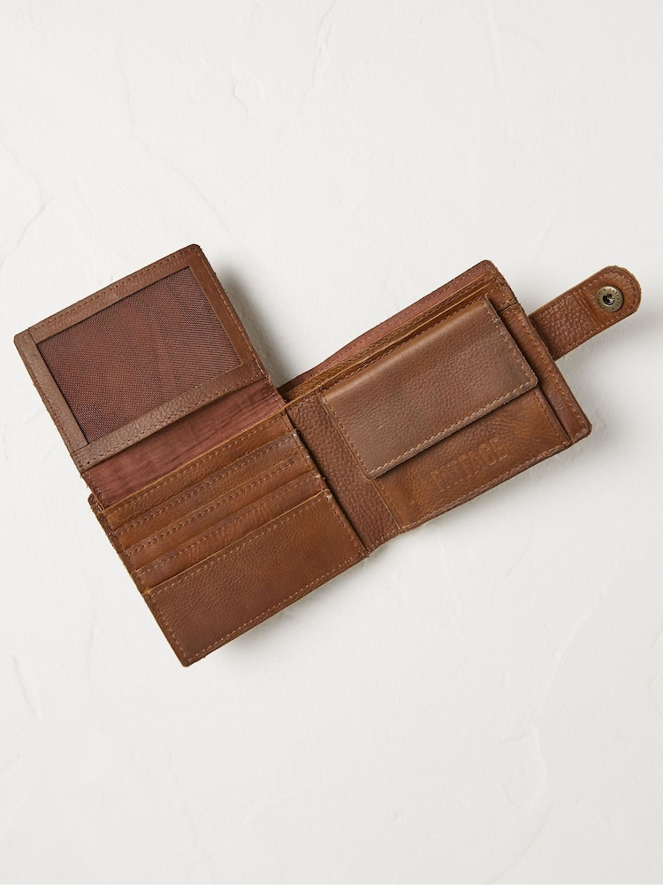 FatFace Tan Brown Multi Compartment Leather Wallet - Image 2 of 2