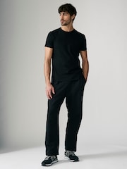 Black/Neutral Slim Fit 100% Cotton Layering T-Shirts 2 Pack - Image 2 of 10