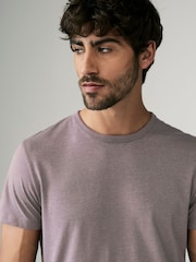 Black/Neutral Slim Fit 100% Cotton Layering T-Shirts 2 Pack - Image 6 of 10