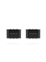 SolarCentre Set of 2 Black Mini Trio Up and Down Outdoor Solar Wall Lights - Image 2 of 2