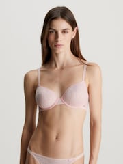 Calvin Klein Pink Cut Out Lined Bra - Image 1 of 4