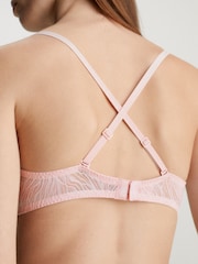 Calvin Klein Pink Cut Out Lined Bra - Image 3 of 4