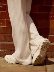 Cream Cosy Ribbed Jersey Trousers - Image 4 of 7