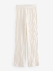 Cream Cosy Ribbed Jersey Trousers - Image 5 of 7