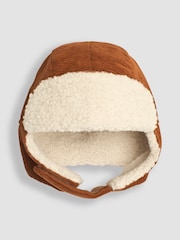 Marrón óxido - JoJo Maman Bébé Cosy Cord Hat - Imagen 1 de 3