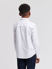 U.S. Polo Assn. White Peached Boys Oxford 100% Cotton Shirt - Image 3 of 7