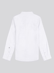 U.S. Polo Assn. White Peached Boys Oxford 100% Cotton Shirt - Image 6 of 7