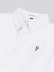 U.S. Polo Assn. White Peached Boys Oxford 100% Cotton Shirt - Image 7 of 7