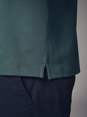 Green Emerald Regular Fit Short Sleeve Pique Polo Shirt - Image 5 of 8