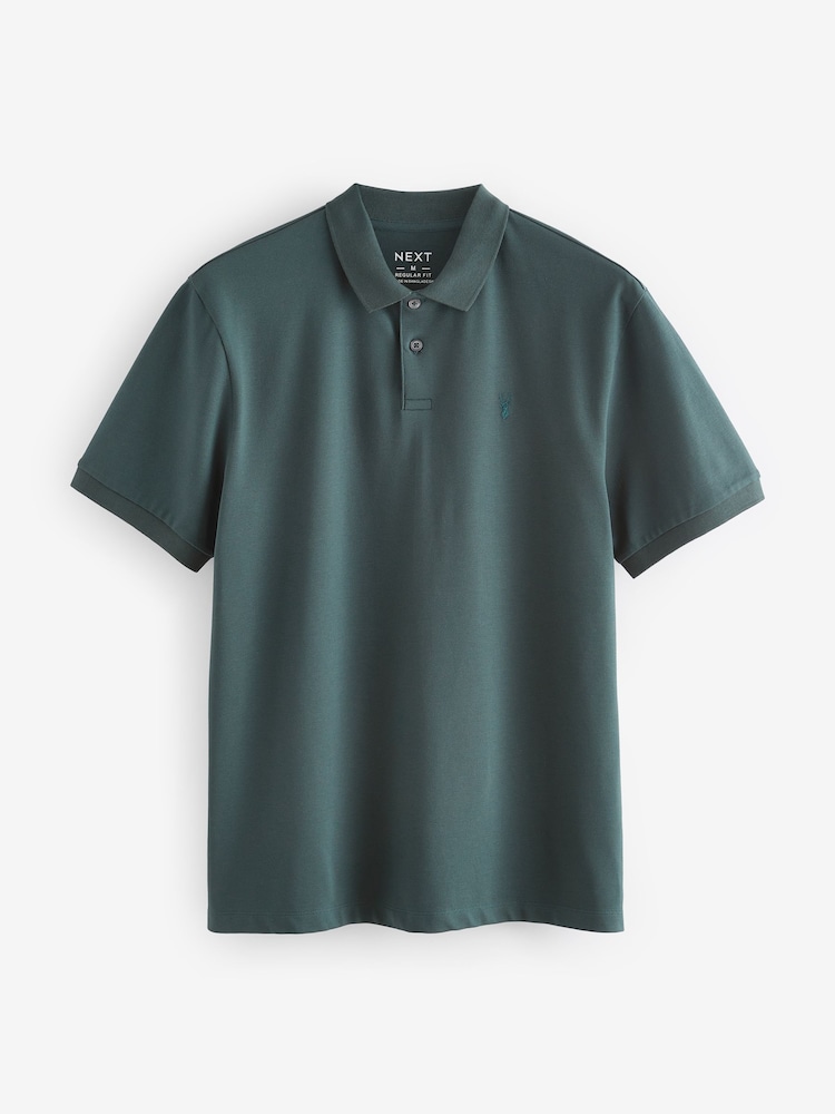 أخضر زمردي - تلبيس قياسي - بيكيه بكم قصير من Charles Tyrwhitt - Image 6 of 8
