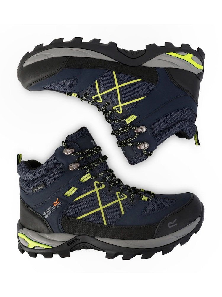 Regatta Black Yellow Mens Samaris III Walking Boots - Image 6 of 6