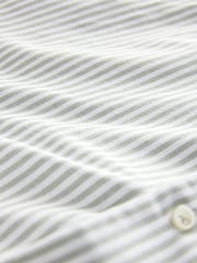Green Stripe Oxford Long Sleeve 100% Cotton Shirt - Image 6 of 6
