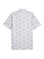 Puma White CLOUDSPUN Mens Golf Paisley Polo Shirt - Image 2 of 2